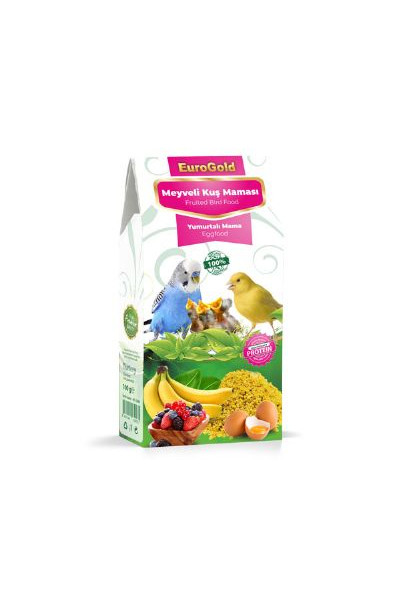 EUROGOLD YUMURTALI MEYVELİ KUŞ MAMASI 100 GR